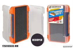 Коробка для приманок German Storage Baits NP2 175x105x35мм Orange - фото 74132