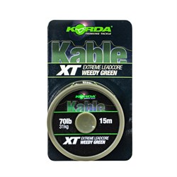 Лидкор Korda Kable XT Extreme Leadcore Green 70lb 15м - фото 76819