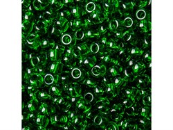 Бисер Рыболовный тёмно-зелёный прозрачный 1,7мм - фото 79248