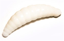 Резина Trout Bait Maggot 40, Сыр, цвет 01 White 10шт/уп - фото 79648