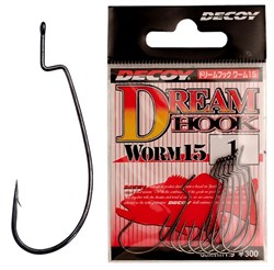 Крючки Офсетные Decoy Worm 15 Dream Hook #2/0 8шт/уп - фото 82790