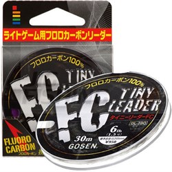 Флюорокарбон Gosen Fluoro Carbon 100% FC Tiny Leader 30м #1,25 5Lb 0,185мм - фото 83957