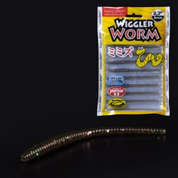 Мягкая приманка слаг Lucky John Wiggler Worm 2.3 6см цвет S21 - фото 87654