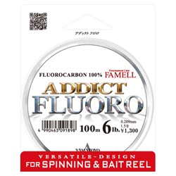 Леска флюорокарбон Yamatoyo Addict Fluoro 100м #3,5 14Lb/0,323мм - фото 87820