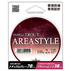 Леска Yamatoyo Area Style Trout 100м #1.5 6Lb 0,205мм - фото 87824