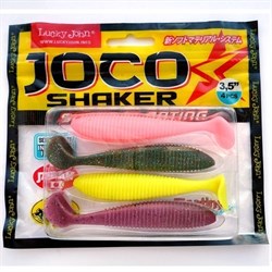 Виброхвост плавающий Lucky John Joco Shaker 4.5 11,5см цвет MIX1 4шт/уп - фото 89541