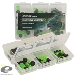 Набор Пластиковых и Резиновых Бусин Rubber Shock Bead Set 6 Soft-Hard Green - фото 8987