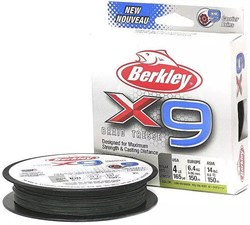 Леска Плетёная Berkley X9 Braid Tresse 0,30мм 31,5кг 150м Low-Vis Green - фото 90985