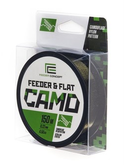 Леска монофильная Feeder Concept Feeder&Flat Camo 150м 0,25мм 5,3кг - фото 91422
