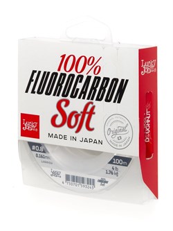 Флюрокарбон Lucky John FLUOROCARBON Soft 100м 0.16мм 1,76кг - фото 91446