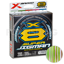 Леска Плетёная YGK X-Braid Super JigMan PE X8 200м #2 (35lb) multi - фото 95082