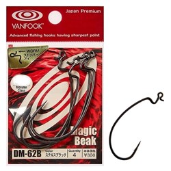 Крючки Офсетные Vanfook DM-62B Magic Beak Heavy Wire #5/0 4шт/уп - фото 96185