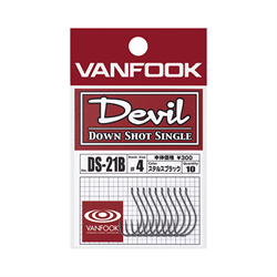 Крючки Vanfook DS-21B Devil Down Shot Single Hook #03 10шт/уп - фото 96189