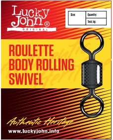 Вертлюжок Lucky John Roulette Body Rolling Swivel LJ5066K-1/0 - фото 97921