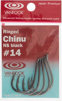 Крючки Vanfook Ringed Chinu NS Black #10 11шт/уп - фото 98102