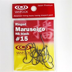 Крючки Vanfook Ringed Maruseigo NS Black #14 12шт/уп - фото 98120