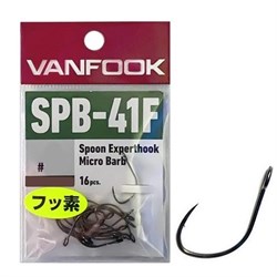 Крючки Vanfook SPB-41F Expert Hook Micro Barb Fusso Black #06 16шт/уп - фото 98135