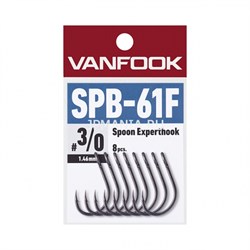 Крючки Vanfook SPB-61F Spoon Expert Hook Extra Heavy Fusso Black #01 14шт/уп - фото 98137