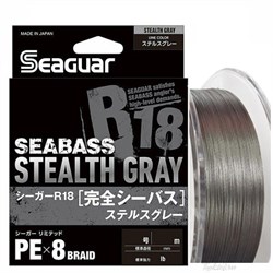 Леска Плетёная Seaguar X8 PE R18 Seabass Stealth Gray 150м #0.8 15Lb/0,148мм - фото 98242