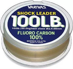 Леска флюорокарбон Varivas FluoroCarbon 100% Shock Leader 30м #18 60Lb - фото 98352