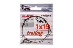 Поводок Win 1х19 (AFW) 26кг 100см 1шт/уп Trolling - фото 98472