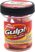 Приманка Berkley Gulp Alive Honey Worms 3,3 см Медовый червь Bubblegum (розовый) 18шт/уп