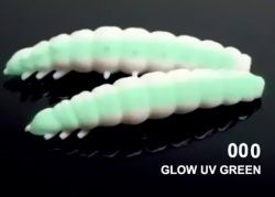 Мягкая приманка Libra Lures Larva 35 цвет 000-glow 12шт/уп