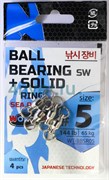 Вертлюги Wonder BALL BEARING sw + SOLID ring sea power,size #5, 65кг 4шт/уп