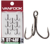 Крючки Тройные Vanfook DT-48F StreamTreble Hooks Medium Heavy #14 8шт/уп