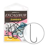 Крючки Excalibur Zander Worm Black 2/0 6шт/уп