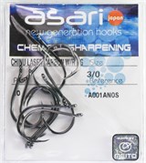 Крючки Asari Chinu Carbon Nickel №2/0 10шт/уп