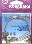 Поводок Kosadaka Professional 7x7 30см 6кг 3шт/уп