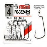 Крючки Офсетные Fanatik Offset Premium FO-3324 №04 5шт/уп