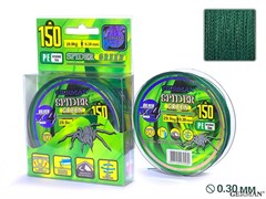 Леска Плетёная Spider Green 150м 0.30мм 29,9кг