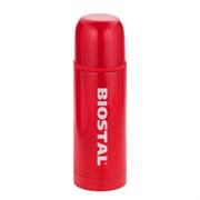 Термос Biostal NB500C-R с двойной колбой цветной красный (узкое горло)