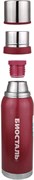 Термос Biostal Охота NBA-1000R с двумя чашками (узкое горло) красный
