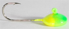 Джиг-таблетка FishGuru цвет жёлто-зелёный 3,5гр Крючок №2 2шт/уп