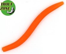 Приманка TroutZone Wake Worm-2 80мм Сыр оранжевый