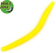 Приманка TroutZone Wake Worm-2 80мм Сыр желтый