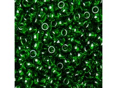 Бисер Рыболовный тёмно-зелёный прозрачный 1,7мм