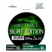 Леска Yamatoyo 100м Sight Edition Trout #0.5 2.5Lb 0,117мм