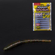 Мягкая приманка слаг Lucky John Wiggler Worm 2.3 6см цвет PA03