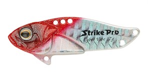 Блесна-цикада Strike Pro Cyber Vibe 4,5см 9,1гр 022PPP-713 Redhead Silver