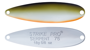 Блесна-незацепляйка колеблющаяся Strike Pro Serpent Single 65M 6,5см 14гр A122E-Chrom