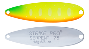 Блесна-незацепляйка колеблющаяся Strike Pro Serpent Single 65M 6,5см 14гр A178S-Chrom