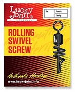 Вертлюжок-застёжка Lucky John Rolling Swivel Screw LJ5052-004