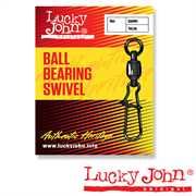 Вертлюжки-застежки с подшипником Lucky John Ball Bearing Swivel 25кг 3шт/уп LJP5102-003