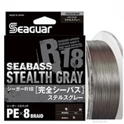 Леска Плетёная Seaguar X8 PE R18 Seabass Stealth Gray 200м #0.6 11Lb/0,128мм
