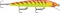 Воблер Rapala Husky Jerk суспендер 1,2-2,4м, 12см 13гр HT - фото 10059