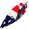 Блесна-незацепляйка Pelican Lures Bait FX Weedless Spoon L 14гр 73мм Flag Series American Flag 2 shine - фото 102699